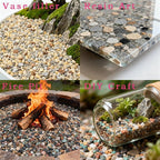 TWINKLING Silica Sand, Aquarium Sand, Horticultural Sand, Vermiculite, Coarse Sand for Plants, Fire Pit, Aquarium, Fish Tank, Resin Art, DIY Craft, Vase Filler, Home Decor, 410g/14.5oz (30-60 Mesh)