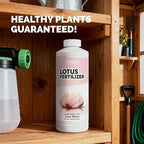 Lotus Fertilizer – Fish Safe Liquid Plant Food for Bigger Lotus Blooms & Stronger Roots 32 oz
