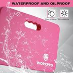 WORKPRO Extra Thick Kneeling Pad, 2-Pack, Soft NBR Foam Cushioning for Knee, Large Foam Kneeler Mat for Gardening, Bathing Baby, Exercise, Workout Supplies, 17.5 x 11 x 1.5 in, Pink