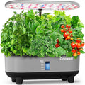 Growell Hydroponics Growing System Kit, 16 Pods Indoor Garden with 28W Full Spectrum LED Grow Light, Auto Timer, 3 Smart Light Modes, 8L Large Herb Garden, Ideal Gardening Gift for Women, Men (Gray)