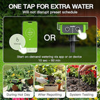 RainPoint WiFi Solar Drip Irrigation System, Smart Automatic Plant Watering Kit with App Control, Solar & USB-C, Tap-Free Watering System for Balcony, Backyard & Container Garden Plants, 10-15 Plants