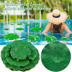 12Pcs Floating Lily Pads for Ponds, Fake Lily Pads, Artificial Lotus Leaves Decorative, 6in 7.8in 7in 4in Each 3pcs(Total 12pcs)