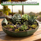 SiliFine Solar Fountain Ceramic Bird Bath for Outdoors Hummingbird Solar Fountain with Ground Ceramic Bird Baths Bowl for Outside, Large Table Top Garden Decor for Patio Yard Home