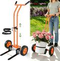 Plant Caddy with Wheels, Heavy Duty Rolling Plant Dolly, Potted Plant Mover with Adjustable Grabbing Arm & Suction Cups, Garden Pot Mover Trolley Cart with Strap for Indoor Outdoor Planters