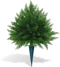 Yangrass 1PCS Artificial Cypress Topiary Ball Trees with Spike, 23" Fake Bushes Faux Evergreen for Outdoor Planters, Artificial Cedar Shrubs UV Resistant for Outdoor Indoor Front Porch Garden