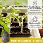 Legigo 100 Pcs 36mm Seed Starter Peat Pellets for Seedlings- Compressed Seed Starter Pods Seed Starting Pellets Plugs Soil Peat Pods for Starting Seeds, Garden Planting Herb Flower Vegetables