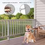 49.2 FT x 15.7 in Roll Mesh Fence, Versatile Black Plastic Fencing & Netting, Cuttable Animal Wire Mesh Fence, Durable Tree Trunk Protector, Suitable for Cat Dog Rabbit Barrier and Plant Protectors