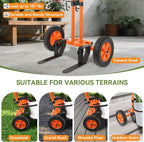 Plant Caddy with Wheels, Heavy Duty Rolling Plant Dolly, Potted Plant Mover with Adjustable Grabbing Arm & Suction Cups, Garden Pot Mover Trolley Cart with Strap for Indoor Outdoor Planters