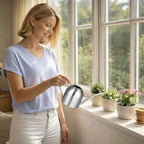 IMEEA Indoor Watering Can for House Plants Stainless Steel Watering Can Metal with Long Spout (33oz/1L)
