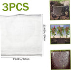 Plant Protectors, 3PCS Gopher Baskets, 24x24 Gopher Wire Basket, Stainless Steel Gassers, Reusable Plant Protectors for Plants, Berries, Vegetables, Tree Root Barrier