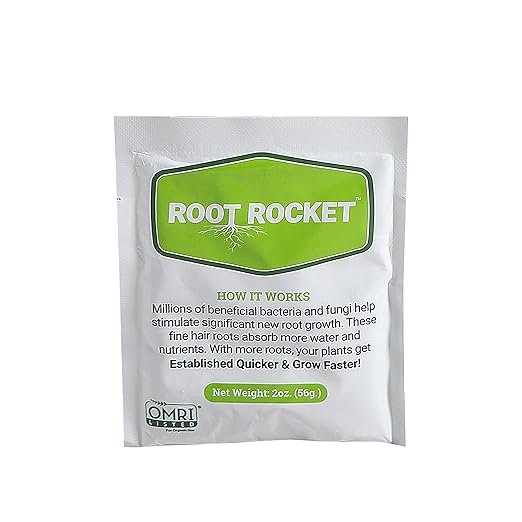 Brighter Blooms - Root Rocket Transplant Fertilizer, 2oz Packet - All The Nutrients Your Plant Needs - No Shipping to AK, AZ, HI, OR