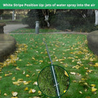 2026 Reinforced Sprinkler Hose & Soaker Hose for Yard - 100FT (50ft*2) Flat Garden Hose with Holes, Heavy Duty No-Kink Lawn Irrigation Hose (Includes Stakes, High Pressure Spray)