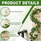Extra Tall 3ft Wooden Ladder Trellis for Climbing Plants - Sturdy Indoor/Outdoor Plant Support,Easy Assembly & Space-Saving Vertical Garden Decor for Potted Plants, Vines, Pothos, Monstera