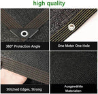 Outdoor Shade Netting Black 2×3m 3×3m 3×4m 4×5m 5×5m Mesh Breathable Shade Cloth Sunscreen Heat-Insulating Shade for Shade Mesh Tarp, Pergola, Privacy Netting,black-3x6m