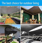 Sun Sail Shade 3m X 3m 3m X 4m 2m X 2m Net Cloth Greenhouse Plant Shading Net, Shade Mesh Tarp Shade Sail Outdoor Shade/Plant/Flower/Patio Protection,black-4x5m
