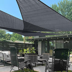 LOVE STORY Custom Size 8'x15'x17' Graphite Grey Sun Shade Sail Right Triangle Sunshade Fabric Awning Canopy for Patio Backyard Carport Pergola (Customized)