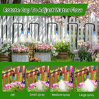 165FT Drip Irrigation System with Timer, Automatic DIY Garden Watering Kit with 1/2" & 1/4" Tubing, Solid Brass Connectors & Adjustable Sprayers for Plants, Garden, Lawn, Greenhouse, Raised Beds