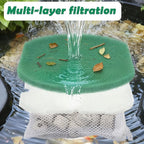 NEWKE 16 Pack Filter Media Set for Aquagarden Suitable for Inpond 5in1 200 Gallon Model, Pond Filter White Floss & Foam Filter Pads & Ceramic Rings