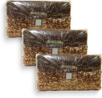 All‑in‑One Mushroom Grow Bag Kit – Sterilized Grain & CVG Substrate with Self‑Healing Injection Port – Beginner‑Friendly Mushroom Growing Kit to Grow Mushrooms at Home, 5 lb Mega Bag (3 Bags)