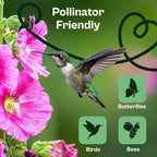 SVI 100 Mix Hollyhock Seeds (Alcea rosea) - Mallow, Common Hollyhock Seed Packets, Attracts Hummingbirds - Heirloom Flower Seeds for Outside & Inside, Meadows, Fences, Beds