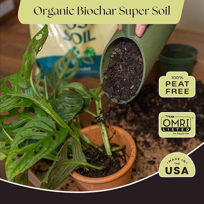 Rosy Soil Aroid Soil Potting Mix - Peat-Free, Microbially Active Biochar Powered Soil for Aroids - Superior Aeration & Drainage for Aroid Plants - Ideal for Indoor Gardening - 4 Quarts