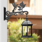 Metal Plant Hooks (2-Pack) - Decorative Wall Hangers with Bird Design for Indoor & Outdoor Use - Hanging Brackets for Plants, Flower Baskets, Bird Feeders, Lanterns - Patio, Garden, Home Decor