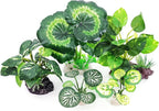 5Pack Tall Aquarium Plants - Reptile Habitat Plants Realistic Silk Fake Betta Fish Tank Decor for Terrarium Aquascaping