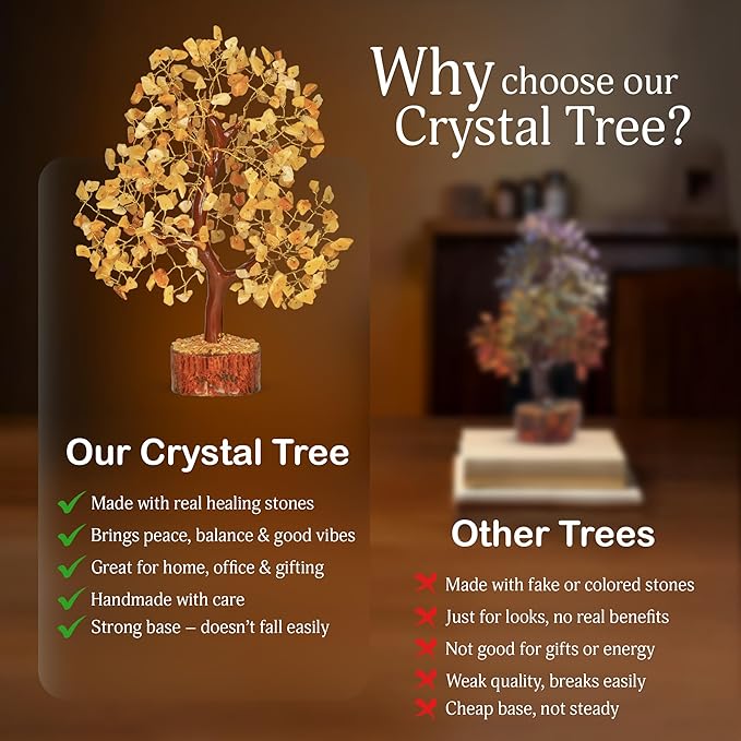 Yellow Aventruine Crystal Tree, Gemstone Tree, Crystals and Healing Stones, Crystal Gifts, Living Room Decor, Good Luck Gifts