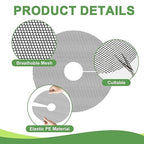 6 Pack Plant Pot Soil Cover Grids with 24 U-Shaped Nails, 11.8 Inch Cuttable Cat & Animal Digging Stopper, Indoor Outdoor Soil Protector for Potted Plants