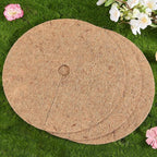 CREATCABIN 3Pcs Coconut Fiber Mulch Ring Plant Pot Soil Cover 30cm Tree Plant Protector Mat Natural Coco Coir Disc Plant Cover Ring Plant Ring Mulch Mat for Indoor Outdoor Trees Plants Landscaping