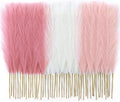 50pcs Pampas Grass 17in for Living Room Decor, Blush Pink Pampas Grass Decor, Fluffy Pink Flowers for Home Birthday Bathroom Baby Shower Wall Bow Decor(Blush & Cream & Pink)