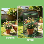 3PCS Pop Up Plant Covers from Animals, 20" H X 14" D Foldable Mesh Plant Tent Cover Protectors, Garden Insect Barrier Mini Greenhouse Plant Guard Cover Net with 12 Stakes & 6 Labels for Outdoor Plants