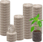 Legigo 50 Pcs 50mm Seed Starter Peat Pellets Pods for Seedlings- Compressed Seed Starting Pellets Seed Starter Pods Plugs Soil Peat Pods for Starting Seeds, Garden Planting Herb Flower Vegetables