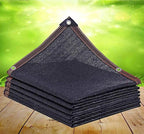 Garden Sun Shade Greenhouse Shade Cloth Grommets Hole Distance 1m with Grommets, Heat-Insulating Mesh Tarp for Garden Pergola Plant Balcony Courtyard,black-5x5m