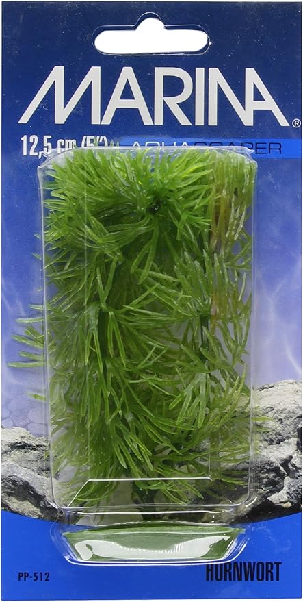 Marina Aquascaper Fish Tank Decorations, Hornwart Plant, 5-Inch