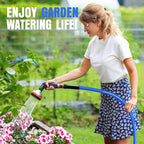 Heavy Duty Garden Hose 100 ft, Non-Expanding Flexible Water Hose, Kink Resistant Lightweight Hybrid Hose, Leakproof Hose Male to Female Fittings
