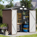 Aoxun Metal Outdoor Steel Shed for Garden