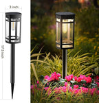 EXCMARK 16 Pack Solar Lights Outdoor Waterproof for Garden Pathway Walkway Driveway Yard Lawn Decorative Landscape Lighting. (Warm White Light, 16)