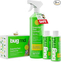 BugMD Bed Bug Spray, Roach & Ant Killer, Indoor Cockroach Treatment, Pet Safe Plant-Based Pest Control for Home, Kills Spiders Fleas Mites, 64 oz Kit