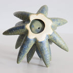 Ceramic Succulent Flowers Table Top with Stable Base, 3D Handmade Tablescape Decorative (Cactus)