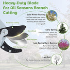 Extendable Loopers for Tree Trimming, 24-42'' Heavy Duty Thick Branches Cutter Lopping Shears with SK5 Steel Blade, Pruning Shear with 1.8” Cut Capacity, Loppers with Compound Action for Gardening