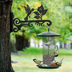 Metal Plant Hooks (2-Pack) - Decorative Wall Hangers with Bird Design for Indoor & Outdoor Use - Hanging Brackets for Plants, Flower Baskets, Bird Feeders, Lanterns - Patio, Garden, Home Decor