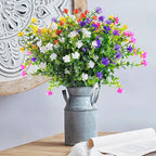 AmyHomie 20 Bundles Artificial Flowers for Outdoor Outside Spring Summer Decoration UV Resistant Faux Flowers No Fade Fake Plastic Plants Garden Porch Window Box Decorating