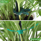 Unves 6 Pack Peony Cage, 13" W x 32" H Half Round Ring Metal Plant Support Stakes, Heavy Duty Peony Cages and Supports for Indoor Outdoor Plants, Vegetables and Flowers with Clips, Ties and Gloves