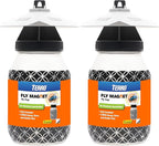 Terro T380 Outdoor Reusable Fly Magnet Fly Trap - Poison Free Trap with Bait (Pack of 2)