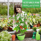 Legigo 4 Pack 24 Inch Plant Support Cages Tomato Cage for Garden- Plant Cages Adjustable Rings, Tomato Plant Support Stakes Trellis for Pots, Peppers, Cucumbers and Flowers with 10 Plant Clips