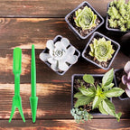 Antrader Mini Garden Hand Succulent Transplanting Tools for Indoor Gardening Plant Care, Set of 6, Green