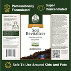 Farmer’s Secret Soil Revitalizer (128oz) - Organic (OMRI Listed) Dirt Health Booster - Liquid Compost Soil Amendment - Activated Humic Acid - Great for Fall/Spring Application
