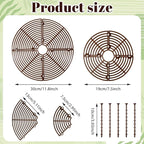Xthrotsenk 2 PCS Plant Pot Cover Plant Cover for Cats 7.5/11.8 Inch Indoor Plants Pot Grid from Animals Flower Covers Soil for Keep Dog and Cat Out