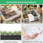 Legigo 30 Quarts Organic Horticultural Perlite for Plants Indoor- Natural Horticultural Soil Additive Conditioner Mix for Improves Drainage, Ventilation and Root Growth